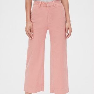 GAP pink corduroy pants wide leg